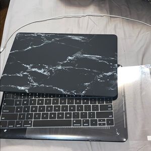 Hard shell case with screen protector and keyboard